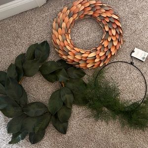 Three 16” Wreath Bundle